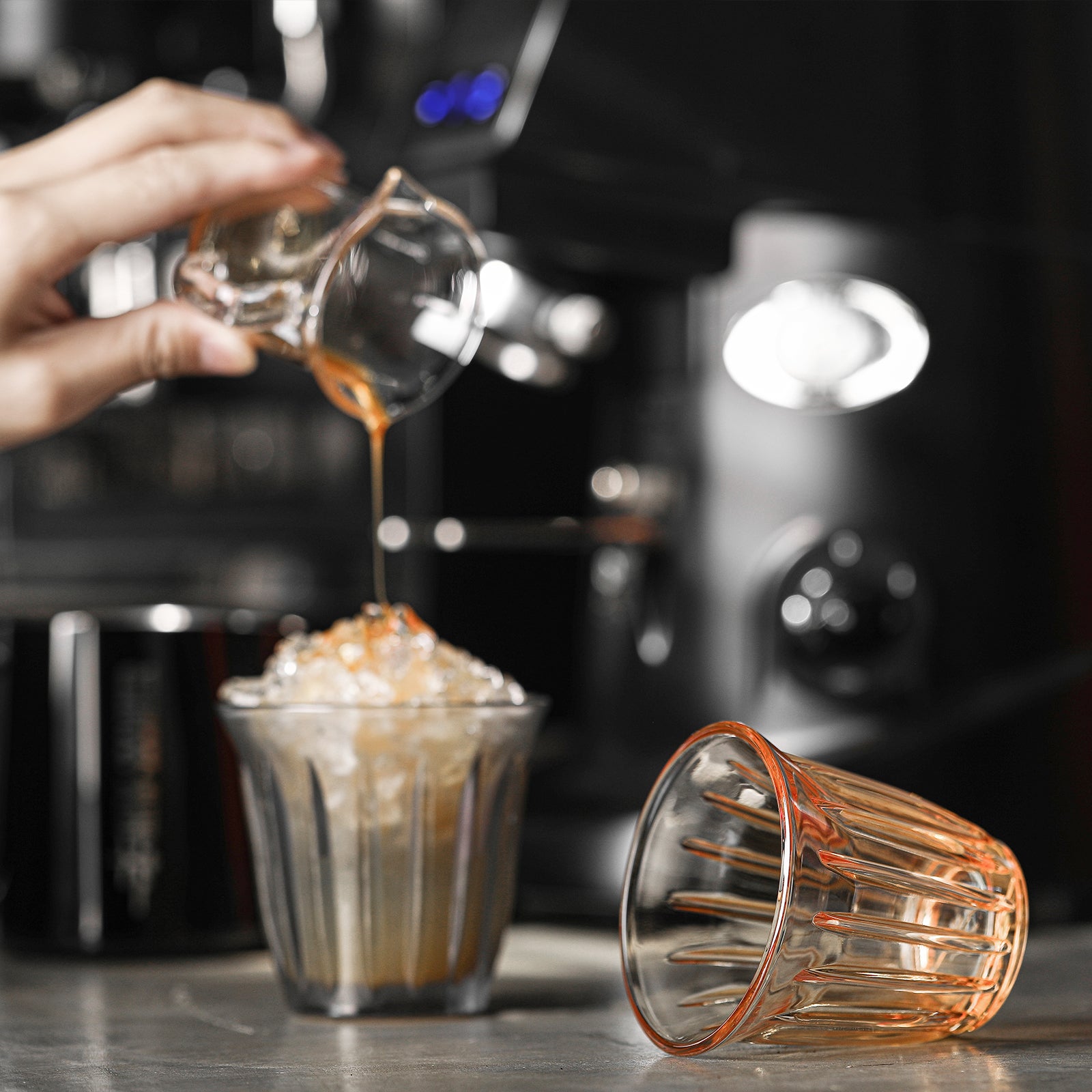 Wright Cup Glass Brown