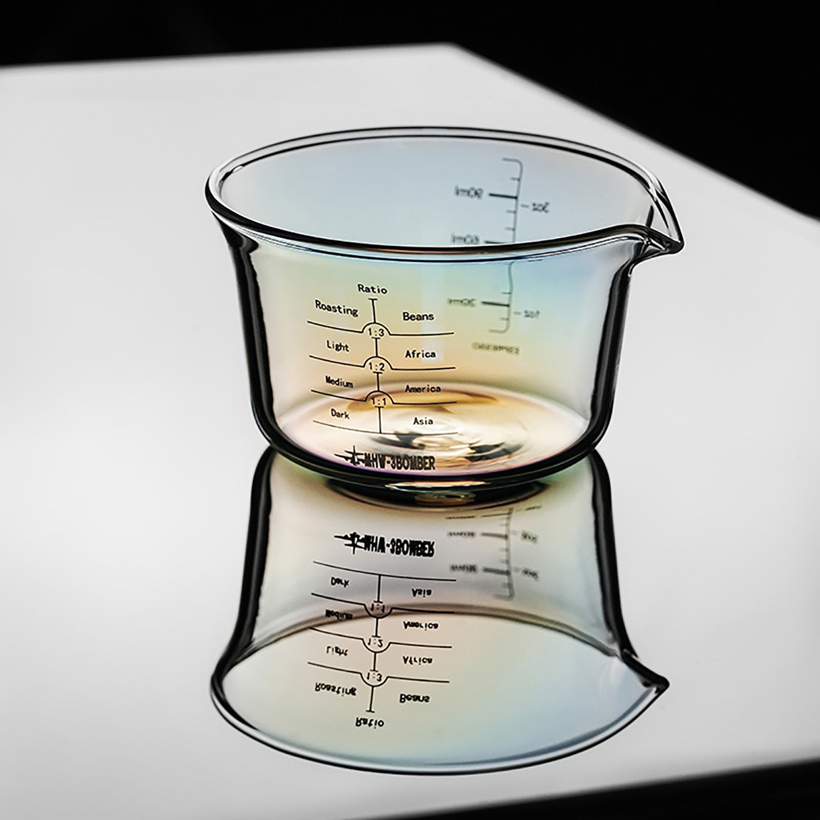 MHW-3BOMBER Glasmessbecher Transparent 120ml