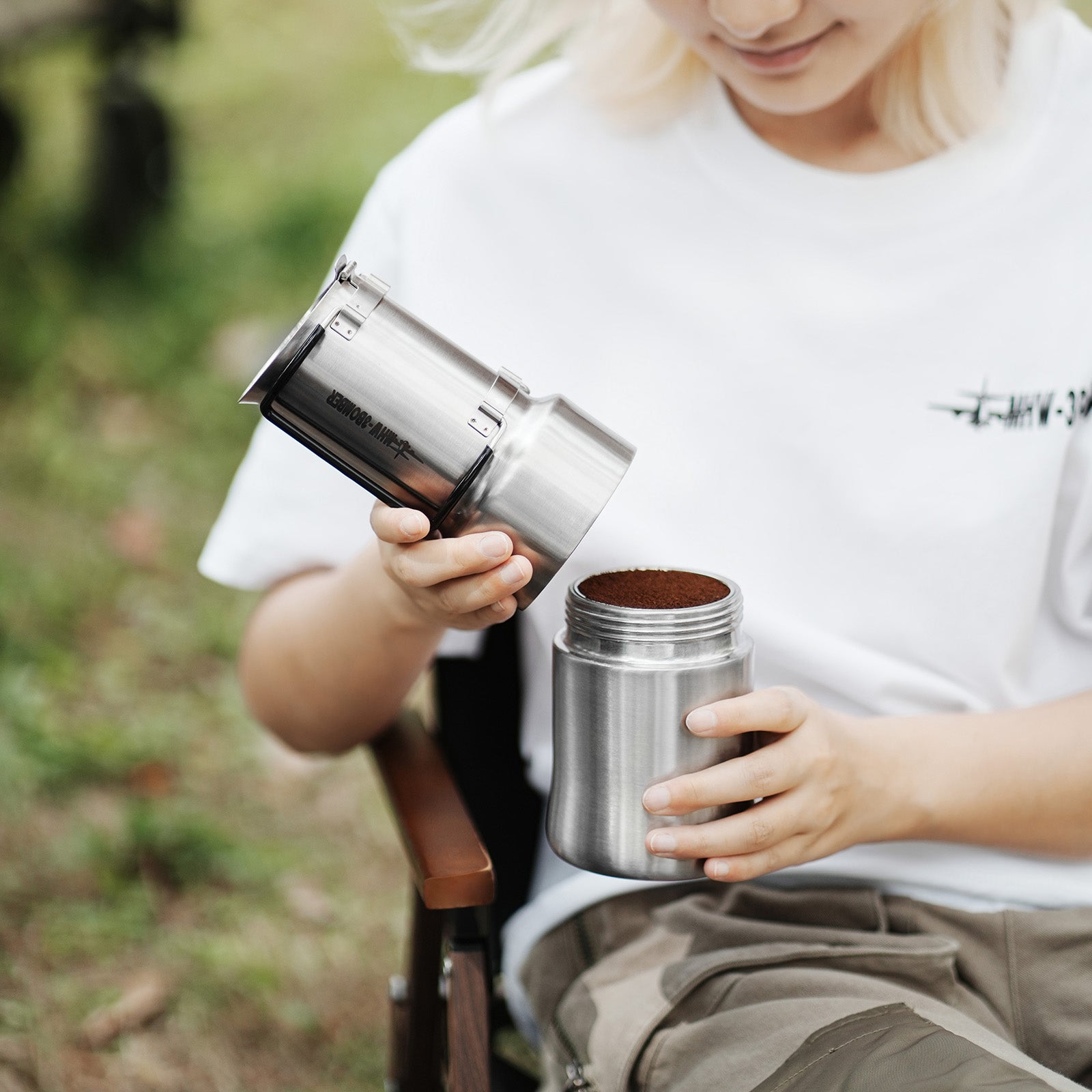 MHW-3BOMBER MET Outdoor Moka Pot