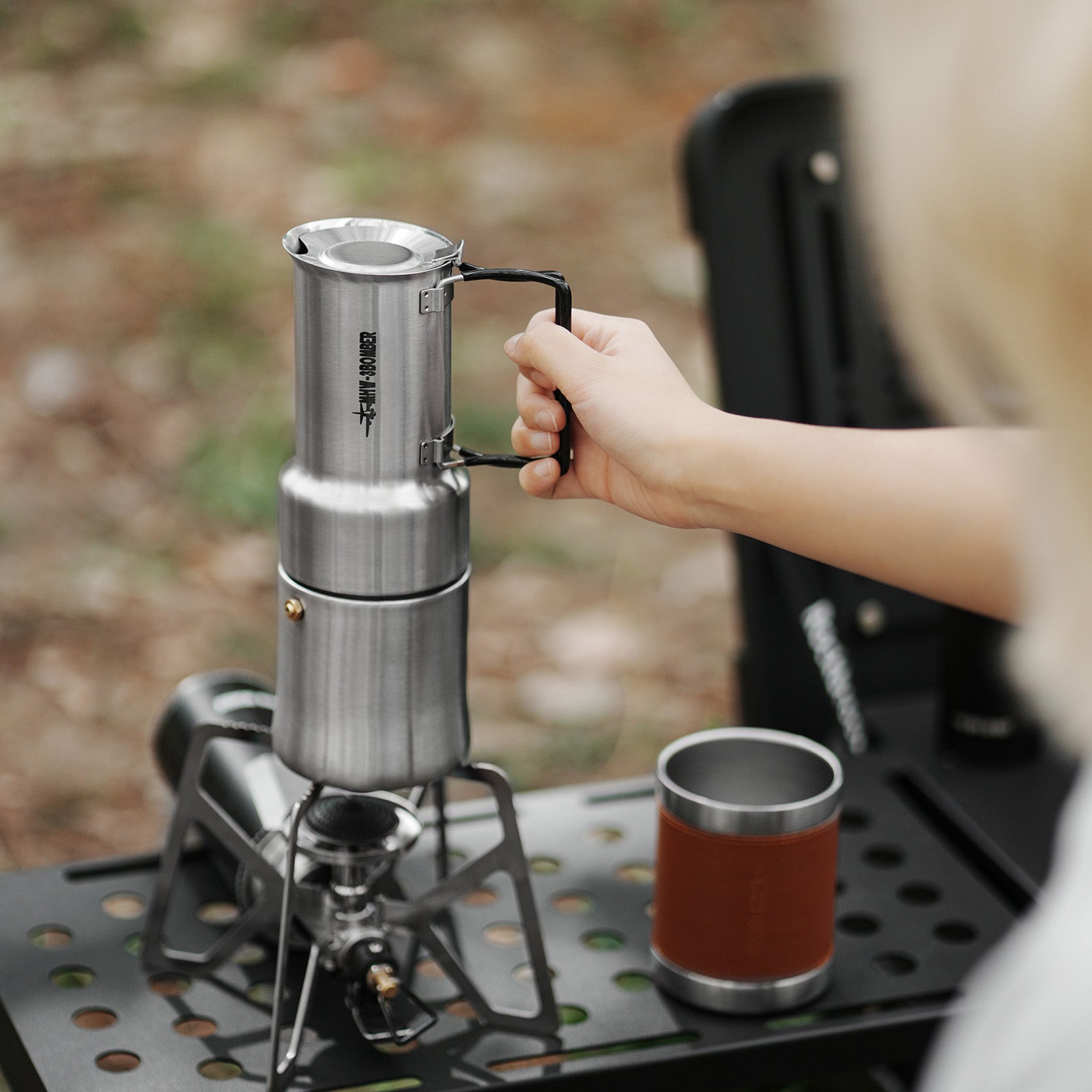 MHW-3BOMBER MET Outdoor Moka Pot