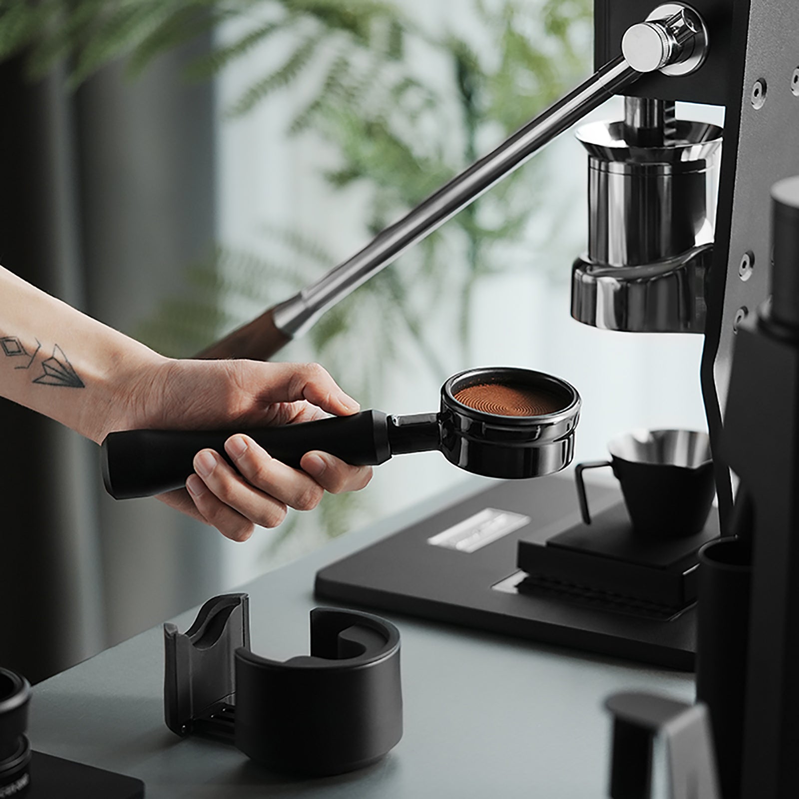 Portafiltro sin fondo de 58 mm para GAGGIA CLASSIC PRO, portafiltro desnudo de 58 mm con cesta Portafiltro sin fondo de 58 mm para GAGGIA CLASSIC PRO, portafiltro desnudo de 58 mm con cesta