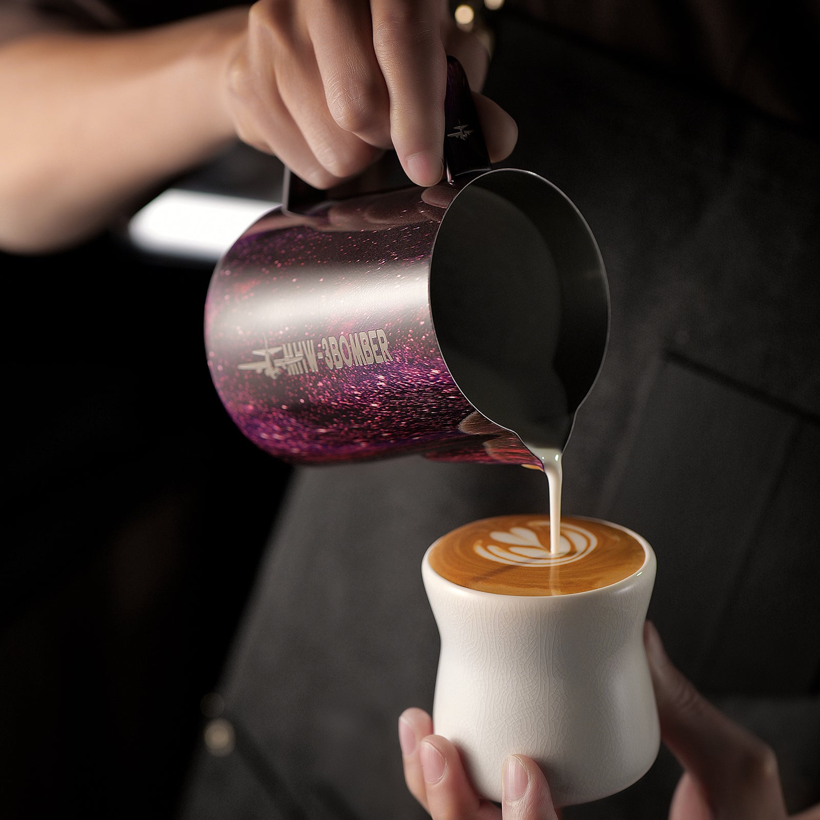 MHW-3BOMBER Latte Art Pitcher 5.0 Purple