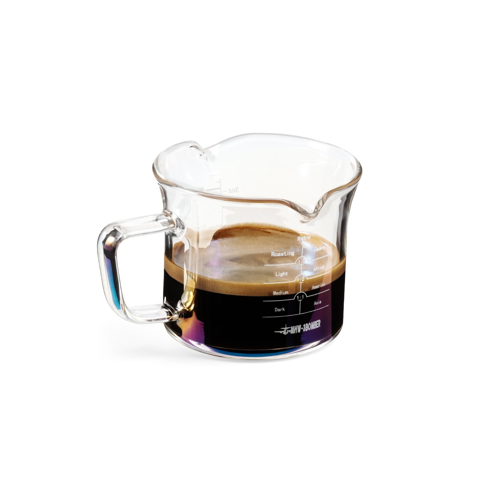 MHW-3BOMBER Glass Measuring Cup Aurora 120ml