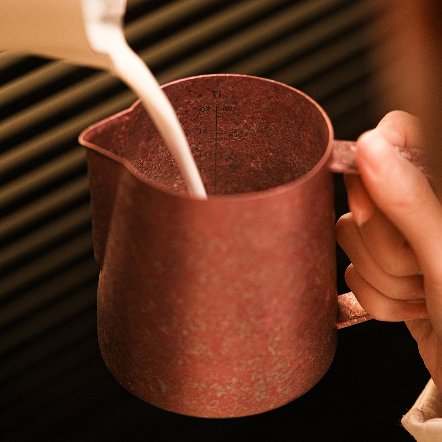 MHW-3BOMBER Titanium Milk Pitcher