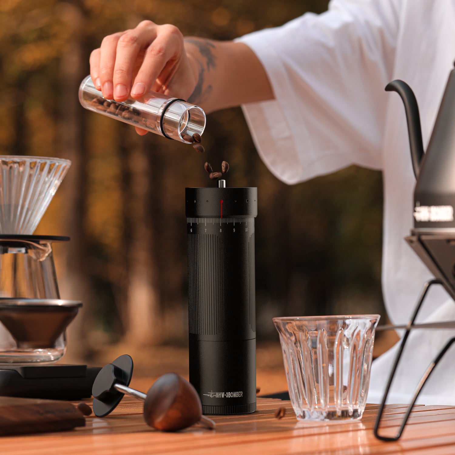 MHW-3BOMBER Precision R3 Pro Manual Coffee Grinder