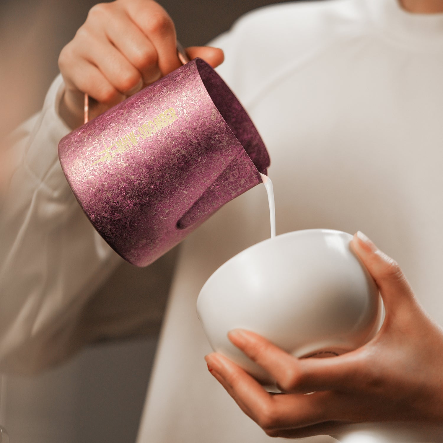 MHW-3BOMBER Titanium Milk Pitcher