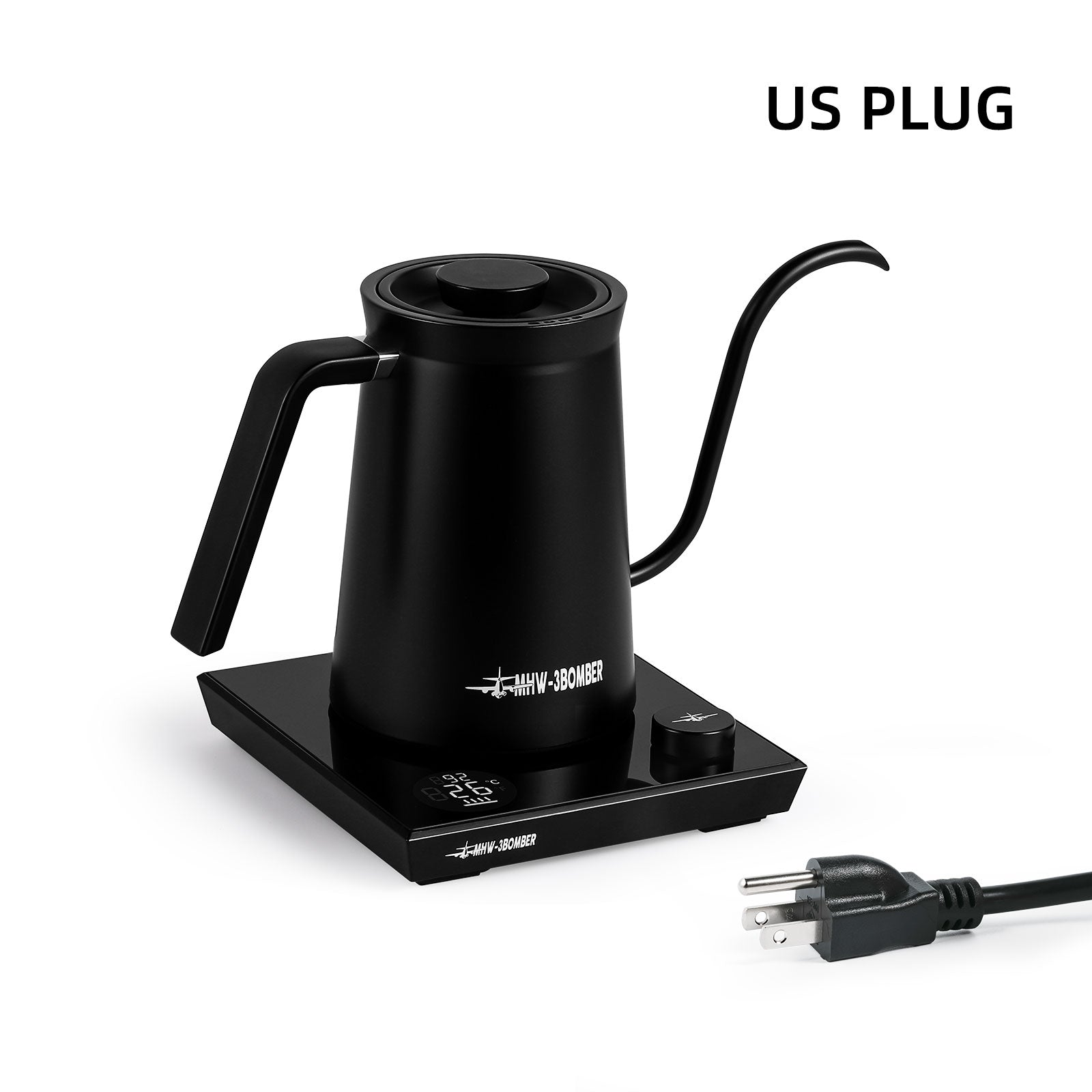 MHW-3BOMBER  Pour-Over Coffee Gooseneck Electric Kettle US PLUG