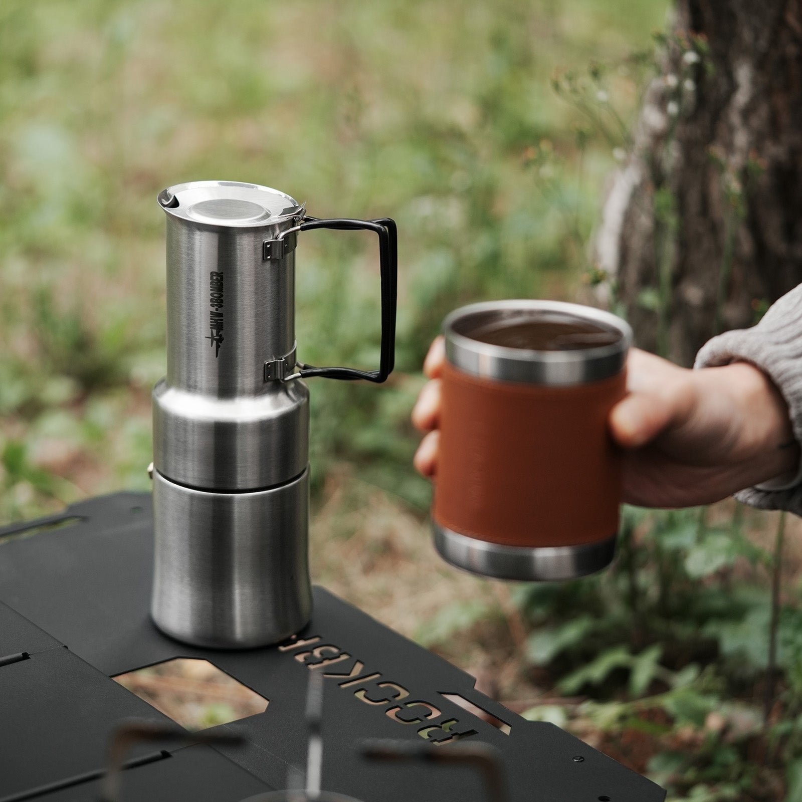 MHW-3BOMBER MET Outdoor Moka Pot