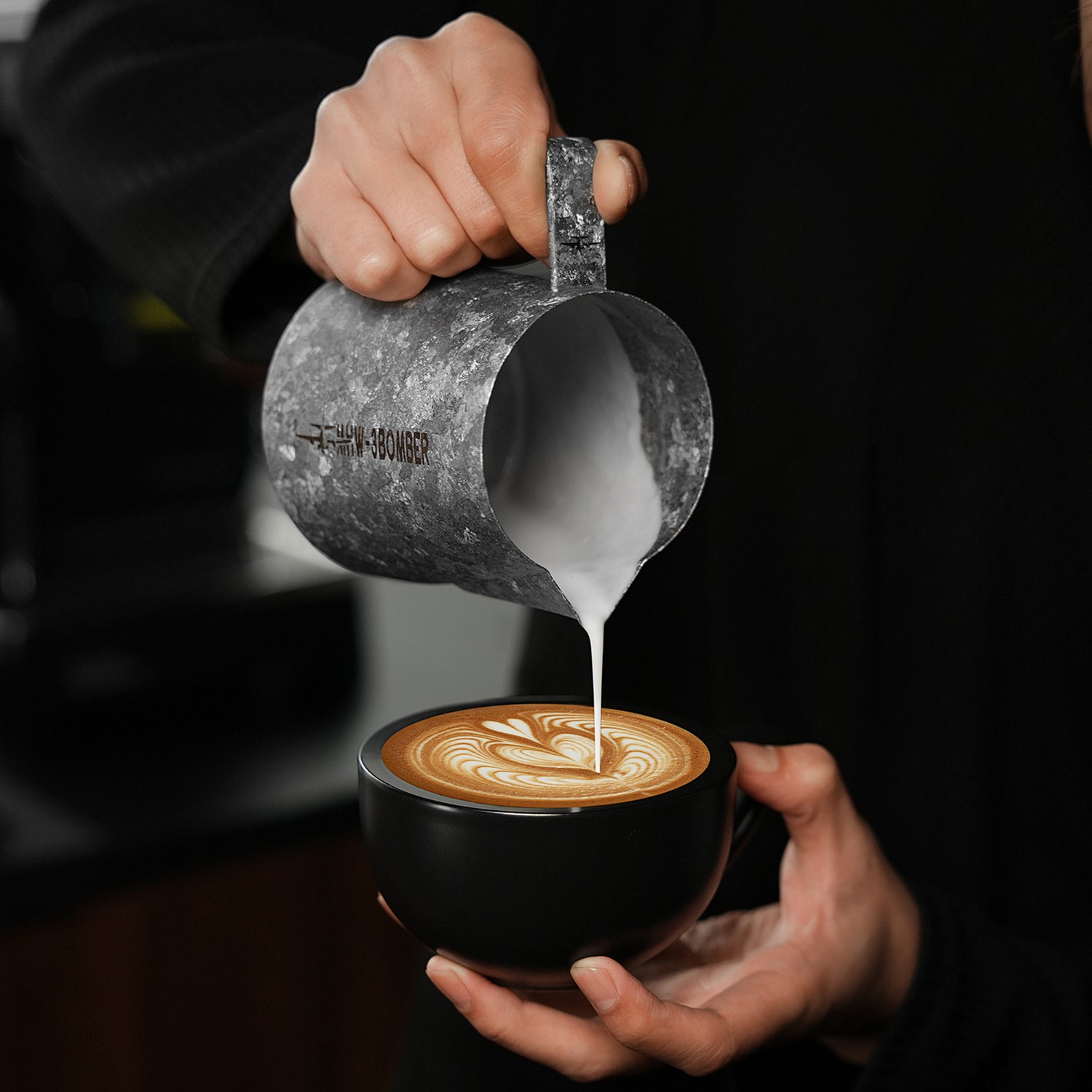 MHW-3BOMBER Titanium Milk Pitcher