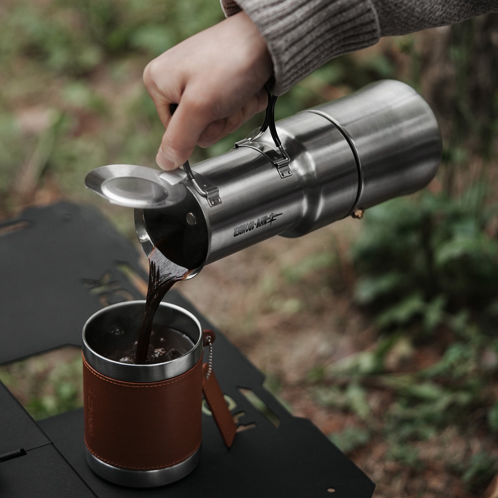 MHW-3BOMBER MET Outdoor Moka Pot