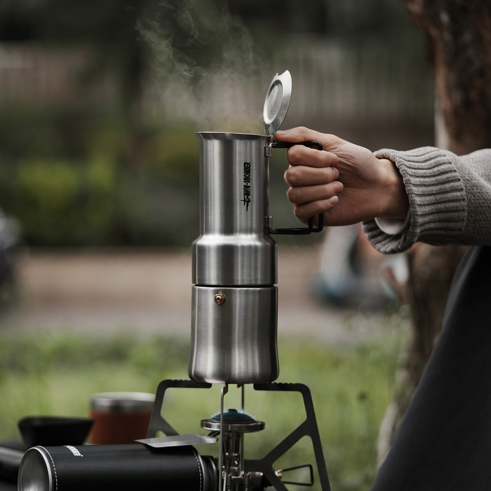 MHW-3BOMBER MET Outdoor Moka Pot