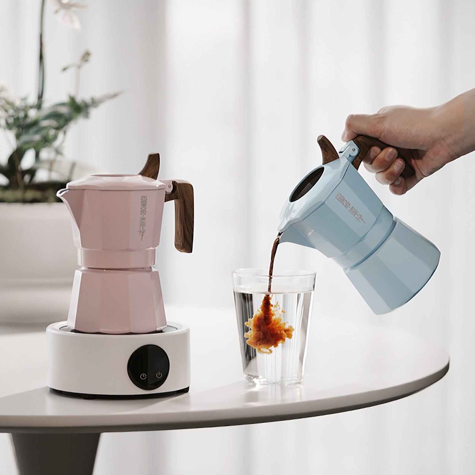 MHW-3BOMBER Double Valve Moka Pot 100ml