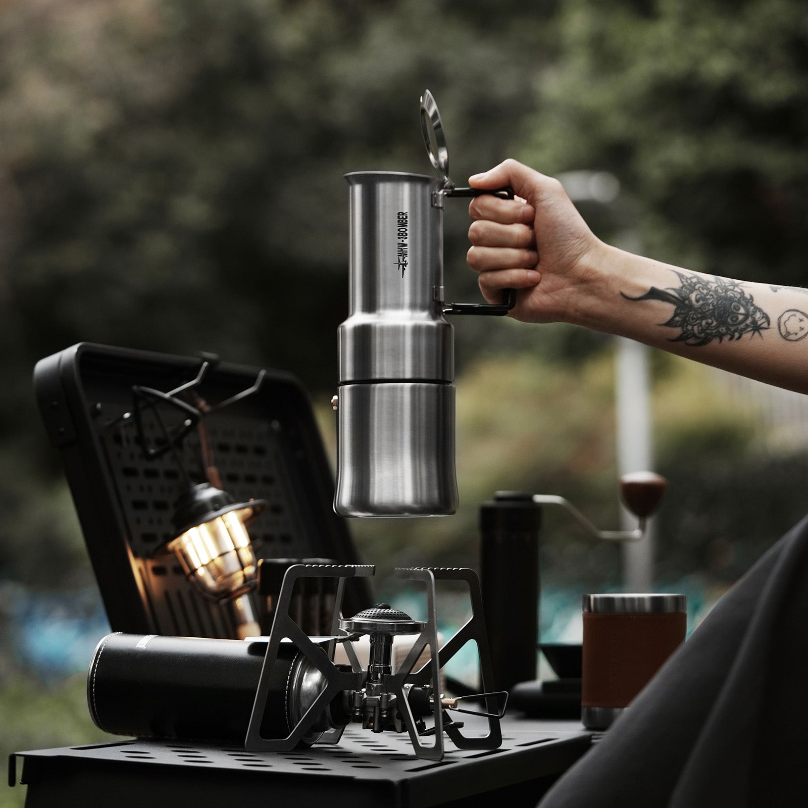 MHW-3BOMBER MET Outdoor Moka Pot