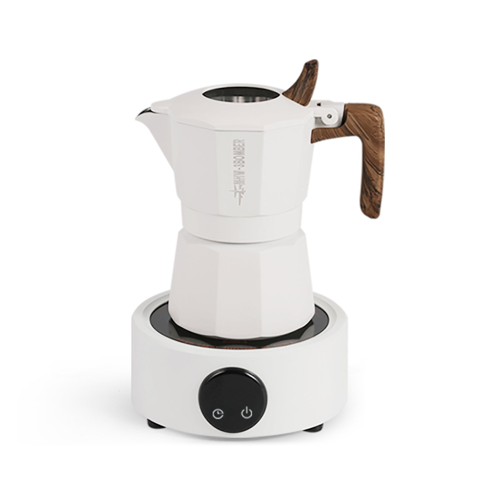 Ceramic Heating Base & Moka Pot Set