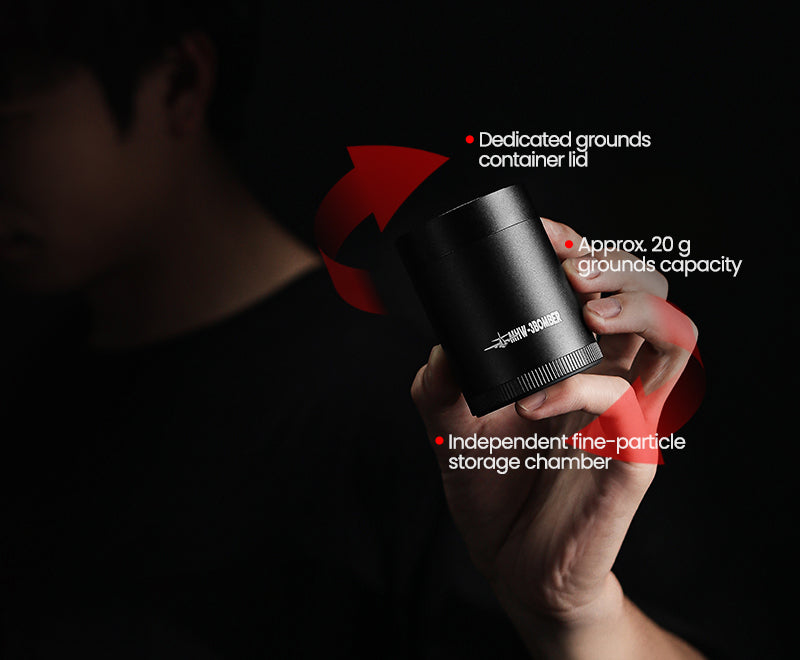 Integrated grounds container with built-in sieve