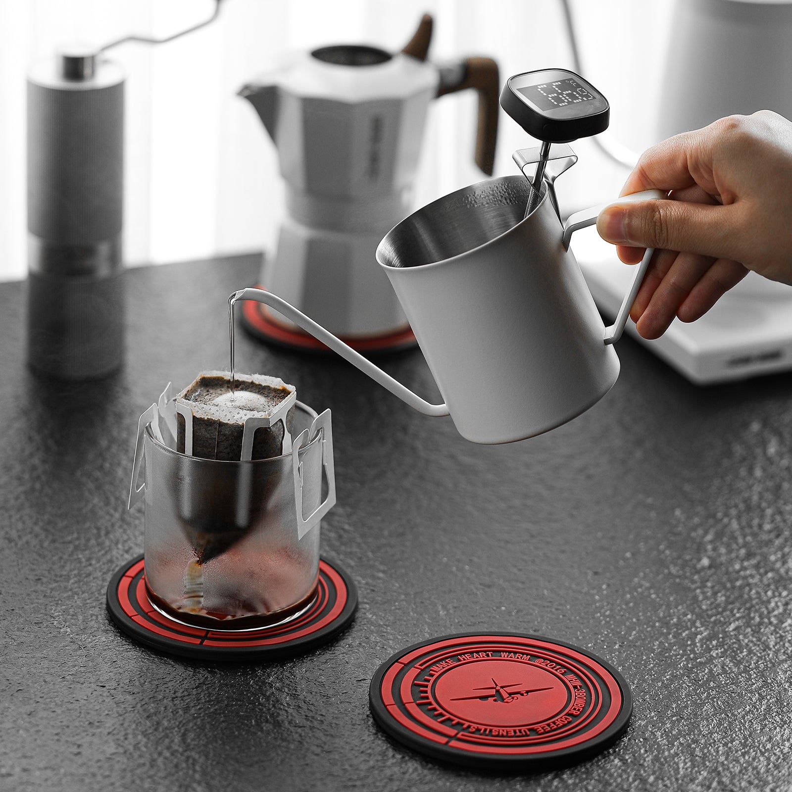 MHW-3BOMBER Moka Pot Silicon Tamper Storage Mat