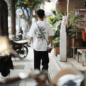 MHW-3BOMBER Aquarius Short Sleeve White T-Shirt