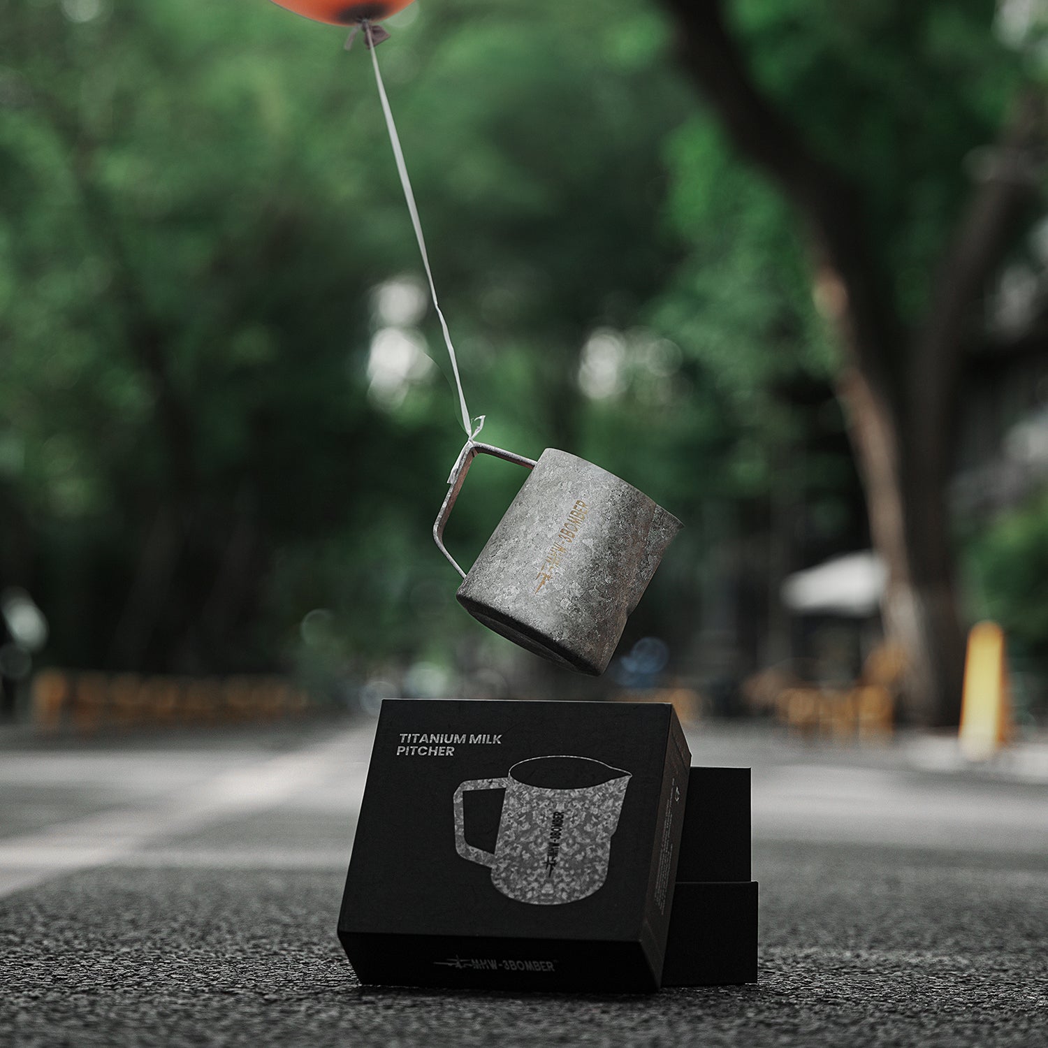 MHW-3BOMBER Titanium Milk Pitcher