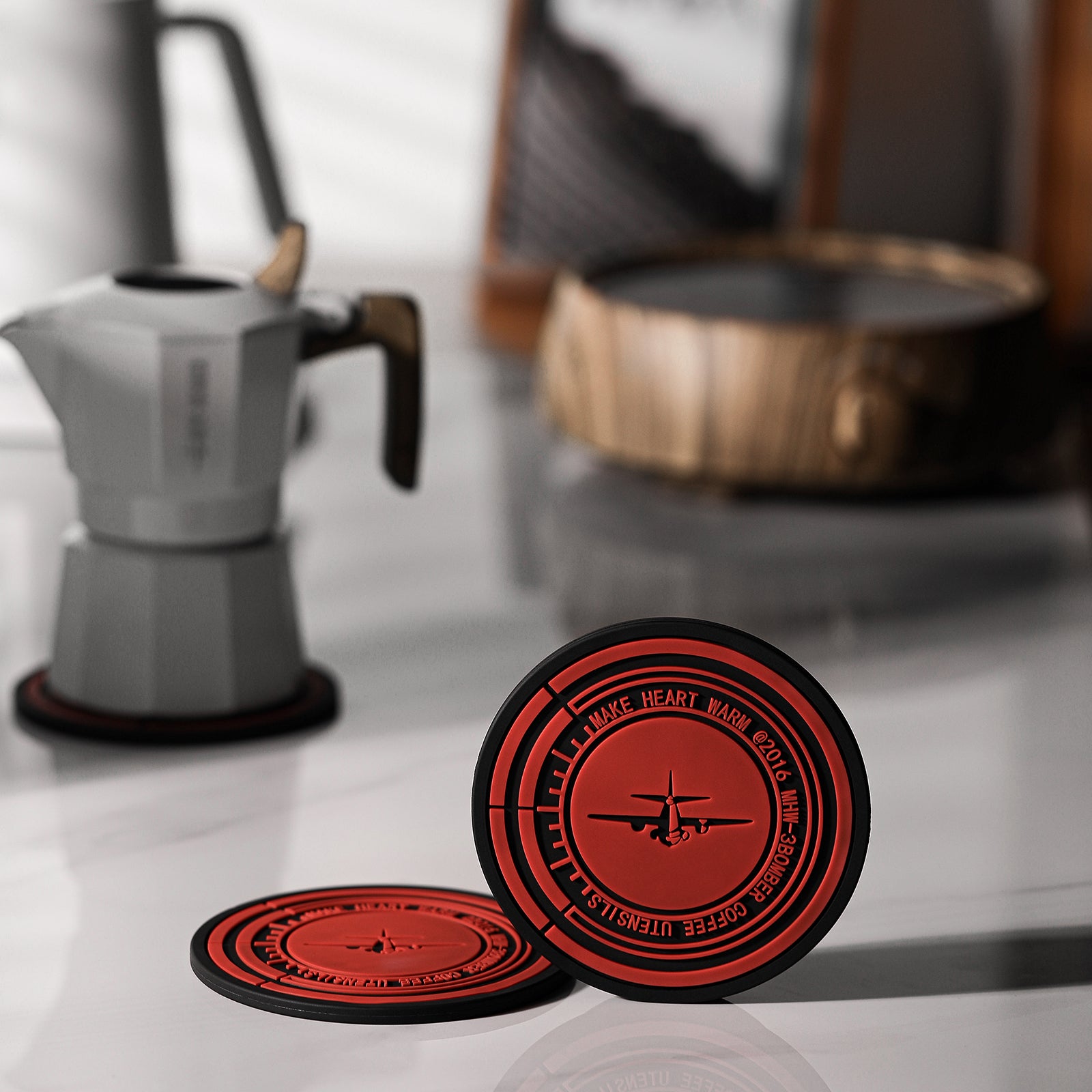 MHW-3BOMBER Moka Pot Silicon Tamper Storage Mat