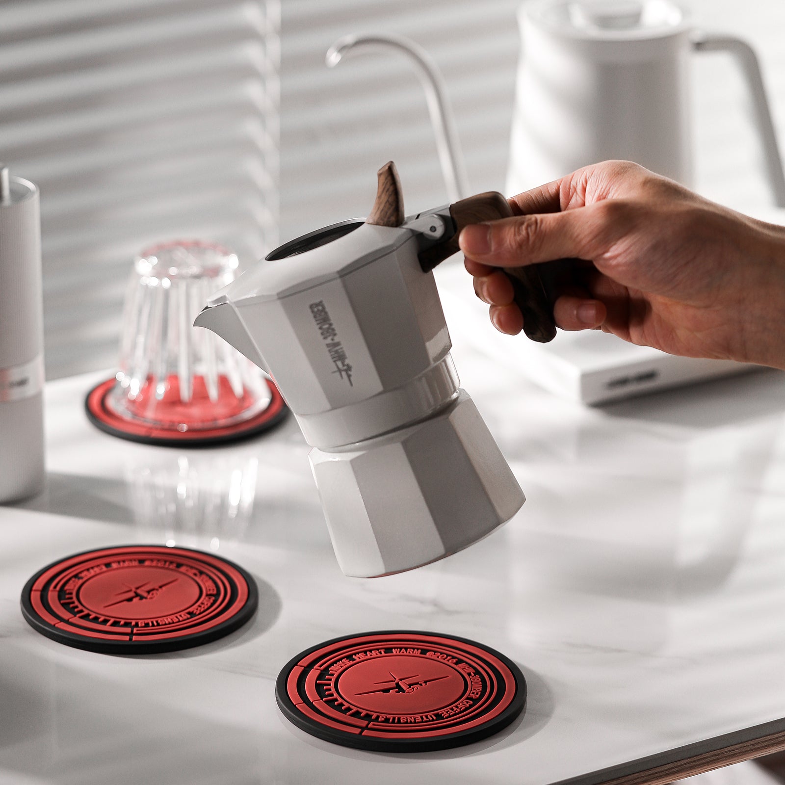 MHW-3BOMBER Moka Pot Silicon Tamper Storage Mat