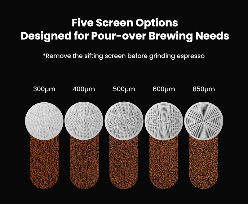 Comes with a dedicated sifter