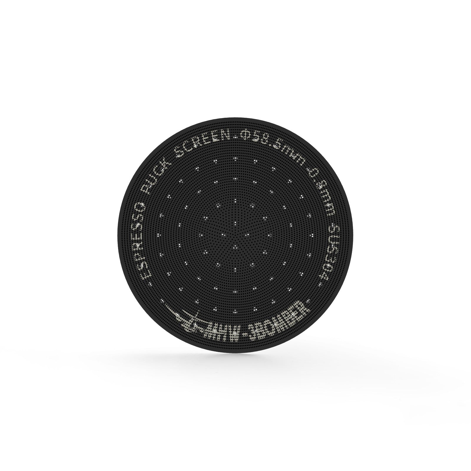 MHW-3BOMBER Espresso Puck Screen Titanium Plated Black 51/53.35/58.5mm