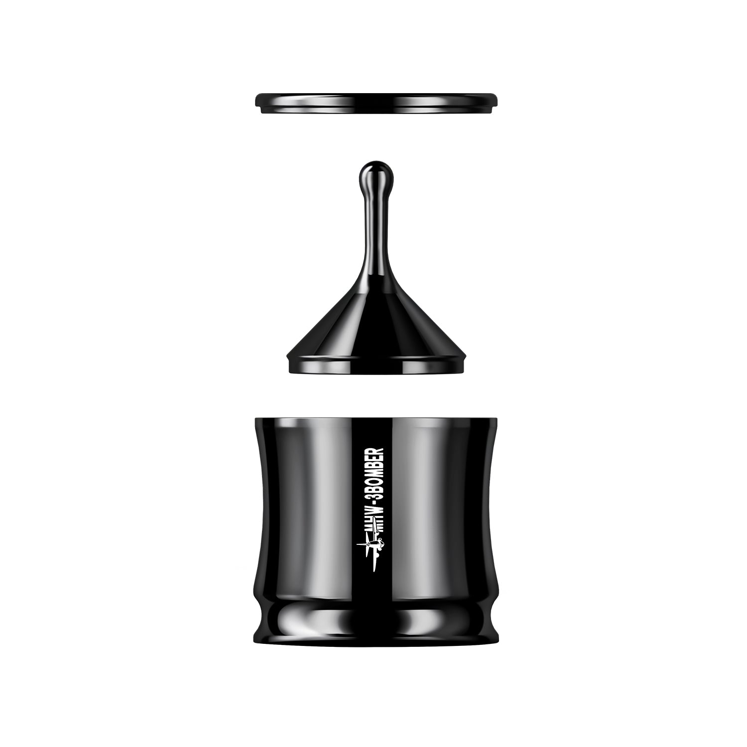 Embudo dosificador totalmente metálico MHW-3BOMBER FlowLight SUS304 de 58 mm