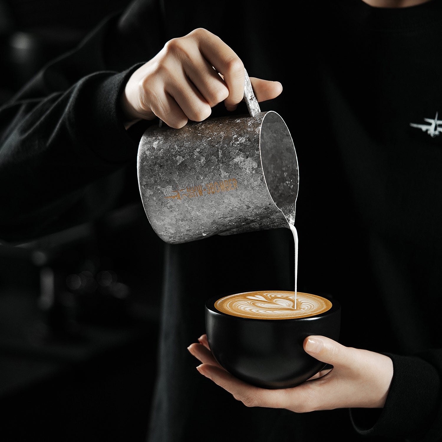 MHW-3BOMBER Titanium Milk Pitcher