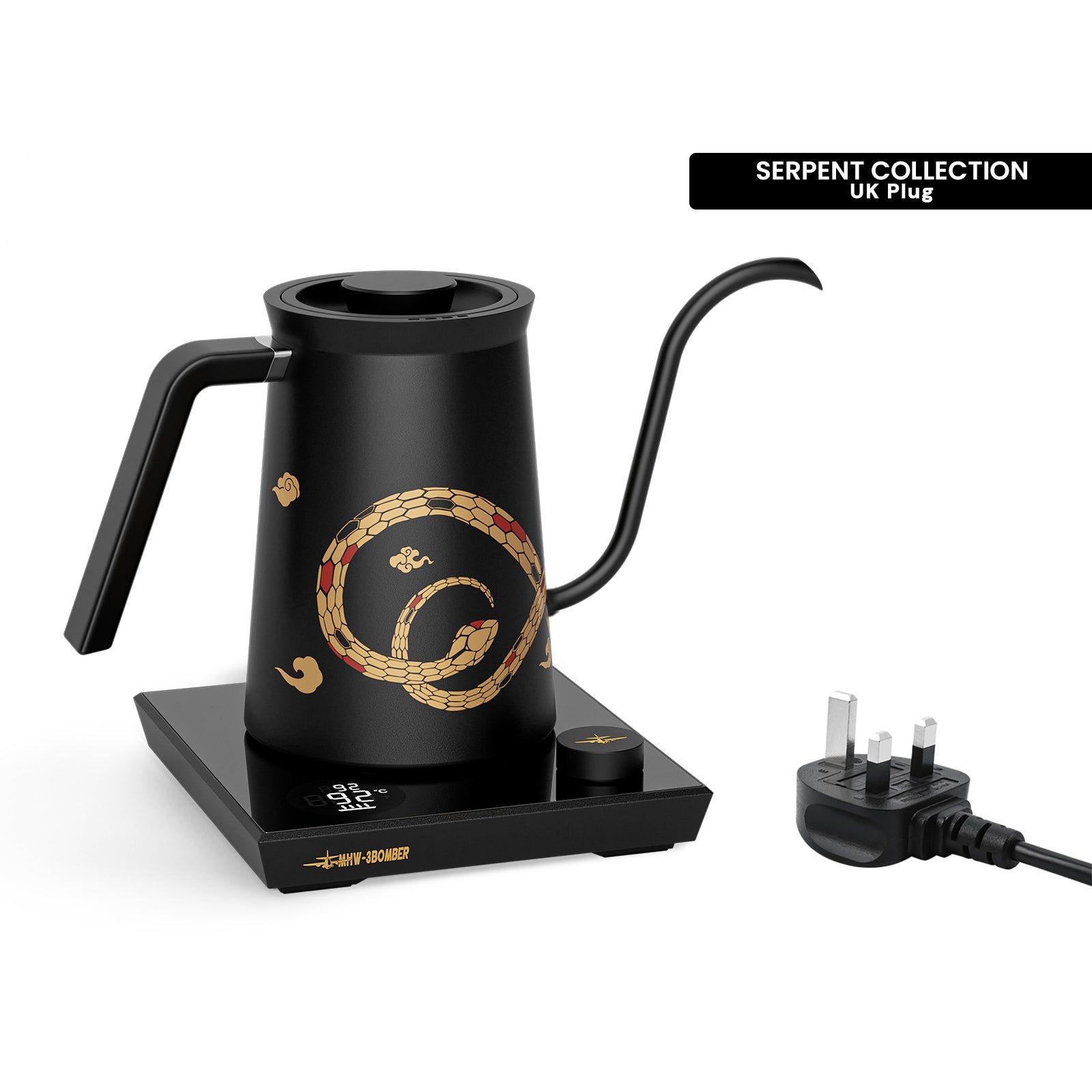 MHW-3BOMBER Assassin Gooseneck Electric Kettle